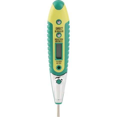 Testeur AC/DC 12-250V – Écran LED – Outil maison avec lumière – Détection tension