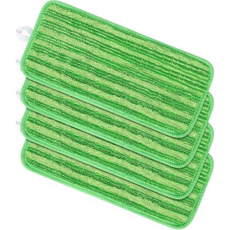 4 Ersatzwischerpads, Mikrofaser-Spray für Jet Mop, Ersatzlappen 45x13 cm (grün) (1/5)
