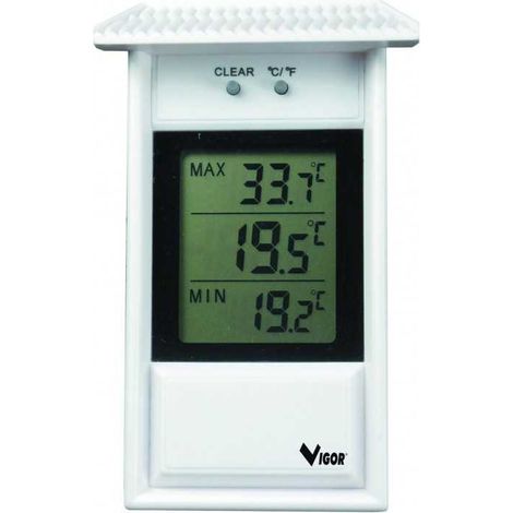 Termometri da Parete Vigor Mod. Klee Electronic 8X3X13,2Cm