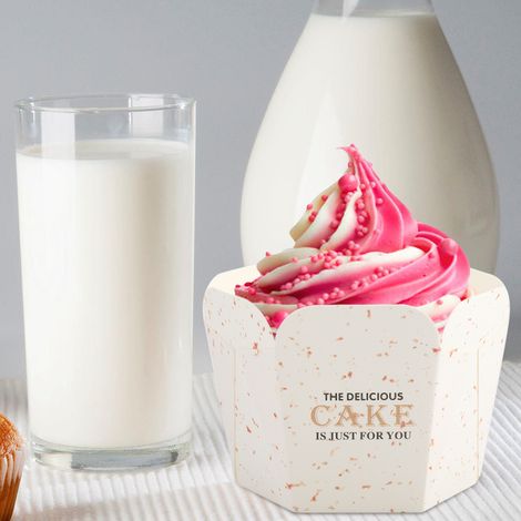 100 caissettes à cupcakes rondes en papier pour la cuisson de gâteaux et muffins, idéales pour les fêtes à la maison et les mariages (n° 3) (1/5)