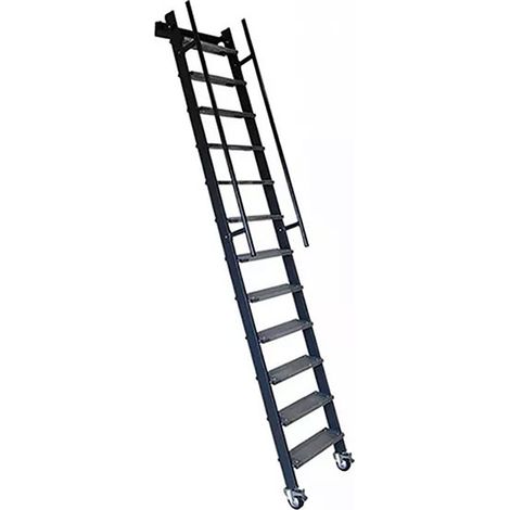 Scala acciaio - Gradini metallo - Altezza suolo a suolo 2.50m - SSPFXL-263-N-SR