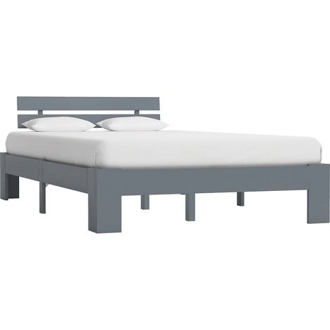 Giroletto senza Materasso Grigio 140x200 cm in Legno di Pino vidaXL