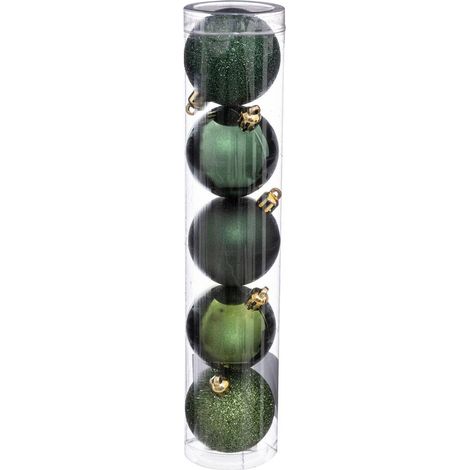 Weihnachtskugel 50 mm x 5 Olive - Atmosphera créateur d'intérieur