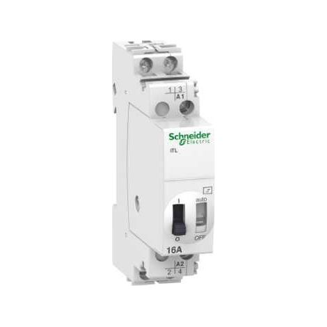 Telerruptor ITL 2P 16A 12VCA con control remoto y montaje en carril DIN