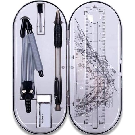 Ensemble de Géométrie, Outils de Géométrie Compas, Ensemble de boussoles et de rapporteurs (1/5)