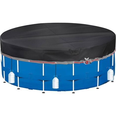 Bâche de Piscine Ronde 610 Oxford 420D Ø610 pour Piscine Ø550-610cm (1/5)