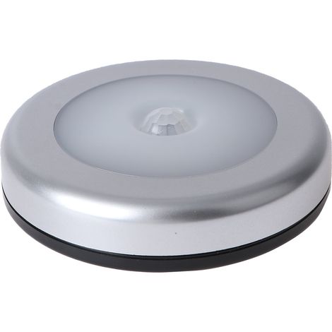 Lampe Murale à Détecteur de Mouvement - Veilleuse LED pour Salle de Bain Couloir Placard Entrée - 6 LED Blanc Froid - Alimentation par 3 Piles AAA (1/5)