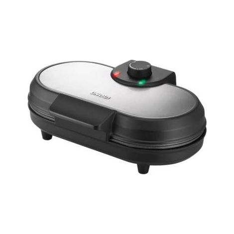 Unold 48165 Pancake Maker Americano 2 Piastre Antiaderenti 13,5 cm 1000 W Termostato Regolabile colore Nero (1/3)