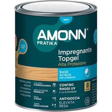 IMPREGNANTE ALL'ACQUA 'TOP GEL' AMONN 0,75 lt - Trasparente