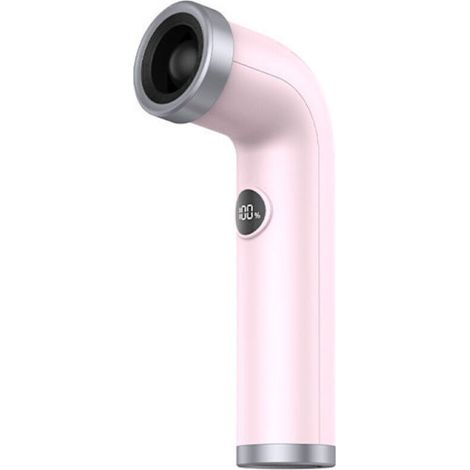 Neuer, tragbarer Mini-Haartrockner mit abgewinkeltem Design, Hochgeschwindigkeits-Turbine ohne Klingen, kreativ und stilvoll, mit Digitalanzeige