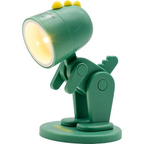 REALPOWER LAMPE DE POCHE LED EN FORME D'ANIMAL GREEN DINO AVEC SOCLE 486257