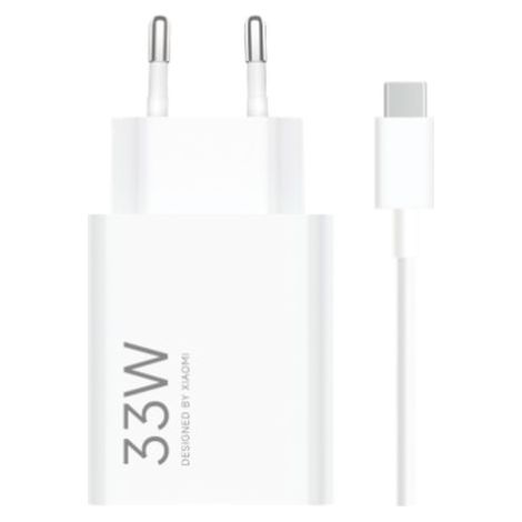 XIAOMI 33W CHARGING COMBO WHITE / CARGADOR DE RED ELÉCTRICA / USB-A A USB-C 33W