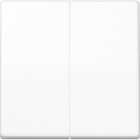 Jung Wippe 2fach, Thermoplast, Serie AS, alpinweiß AS 591-5 BF WW (1/2)