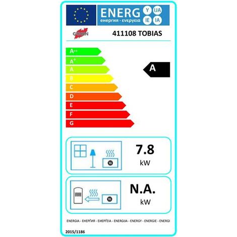 Godin – Poêle à bois 7 kW avec évacuation des fumées Ø 180 mm – Corps en fonte – Chargement avant – 411108ANTH (1/5)