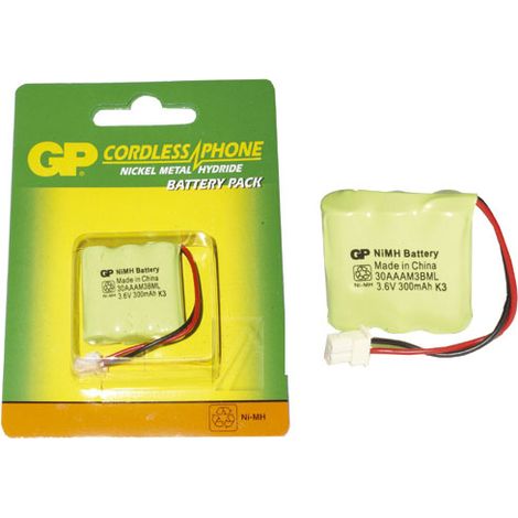 ACCUMULATEUR 3.6V 300MAH NI-MH GP POUR PIECES ACCESSOIRES TELEPHONIE - 6902704