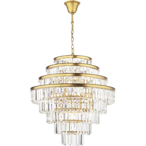 Dar Rhapsody Lustre Rhapsody en bronze et cristal