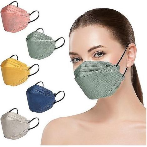 50 Morandi Adult Fish FFP2 KN95-Masken, 4-lagiger Atemschutz, KF94-Staubschutzpackung (1/5)