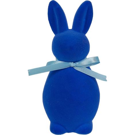 Easter Indoor Decoration – Set of Bunny Decorations and Accessories for Spring Table, 20x9x8.5cm, Royal Blue (1/5)