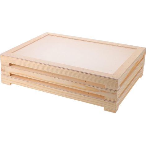Set di 3 essiccatori in legno impilabili per erbe aromatiche e tè. (1/5)