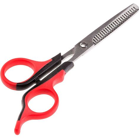 Ferplast Forbici per Cani con Denti Alternati, Lama Seghettata in Acciaio, Adatto a Pelo Corto, Medio e Lungo, Favorisce la Crescita del Nuovo Pelo (1/3)