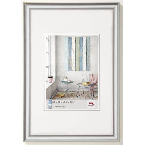 walther design argento 50 x 60 cm Cornice in plastica Trendstyle KP060S (1/4)