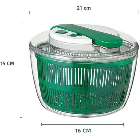 (Vert) Séchoir à salade de betteraves multifonctionnel, déshydrateur de légumes, machine à laver la laitue (1/4)