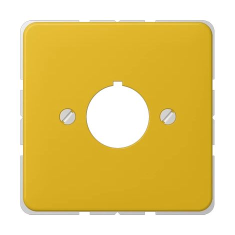 Jung Tapa para dispositivos de mando con 22,5 mm Ø 1 vía, duroplástico, serie CD, amarillo 564 GE