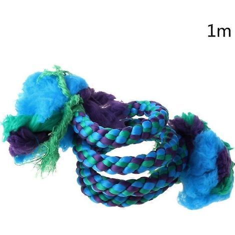 Perchoir suspendu en coton coloré pour perruches bleues, hamac balançoire pour cage d'oiseau, accessoire de repos pour animaux, fournitures debout de 1 mètre.