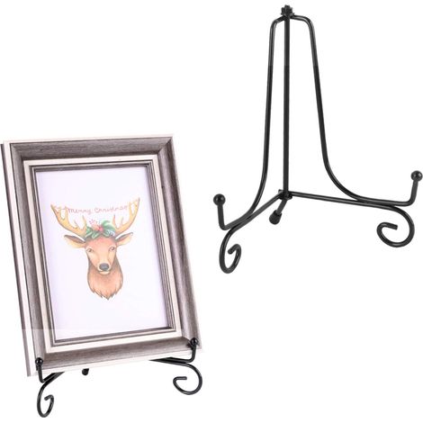 Support Affiche - Support Tableau - Support Assiette Décorative - 12 Pouces - Design Anti-Dérapant - 2 Pièces (1/5)
