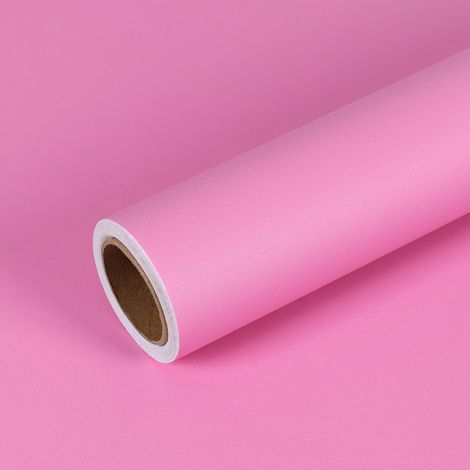 Papier Peint Rose Mat Papier Adhésif pour Meuble Papiers Peints Decoratifs Chambre Fille Salon Vinyle Adhesif Cuisine Lavable Revetement Mural Salle d (1/5)