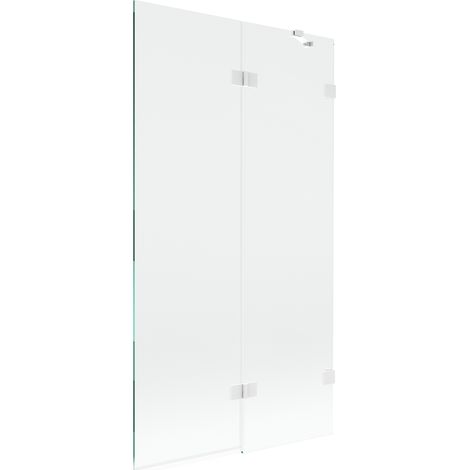 Mexen Lunar Duschabtrennung mit 2 Flügeln, rechts 100 x 150 cm, transparent, weiß - 897-100-100-20-00-P (1/5)