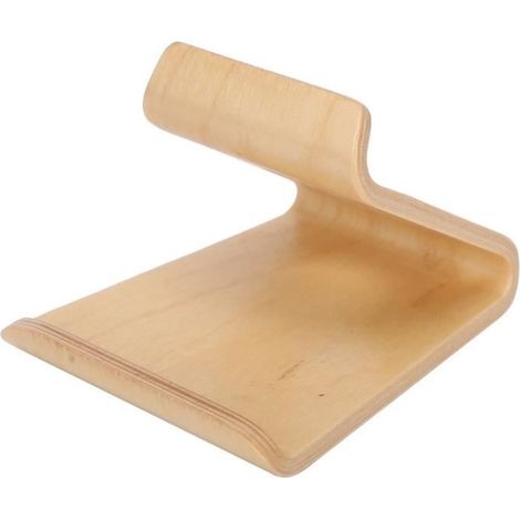 support de tablette en bois Support de tablette de bureau en noyer double face Accessoire de support de support de téléphone (1/4)