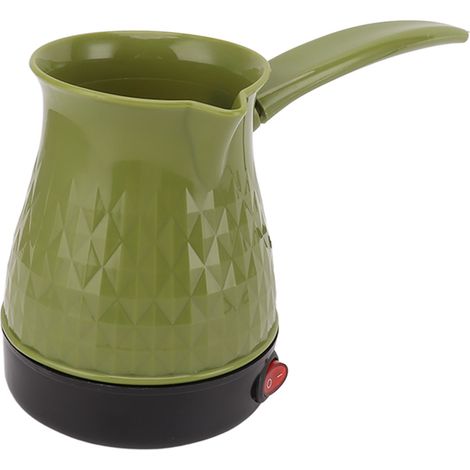 Cafetière électrique 500 ml à chauffage rapide, double protection, portable, avec poignée amovible, prise UE 220 V, 600 W, verte (1/5)