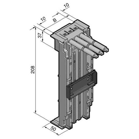 RITTAL OM-Adapter 65A 690V AWG 6 SV 9340.700