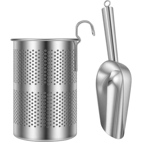 à glace avec support lève portions pelle à glaons en acier (1/5)