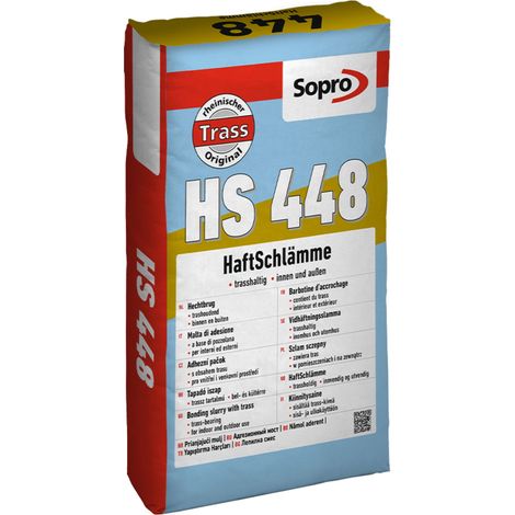 Barbotine d'accrochage spécial pierre naturelle - Sopro HS 448 - 25 kg