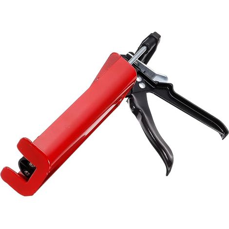 Manual Adhesive Application Applicator, Double Component Cartridges Epoxy Gun, 25:1 Push Ratio for 400ML (1:1), Red (1/5)
