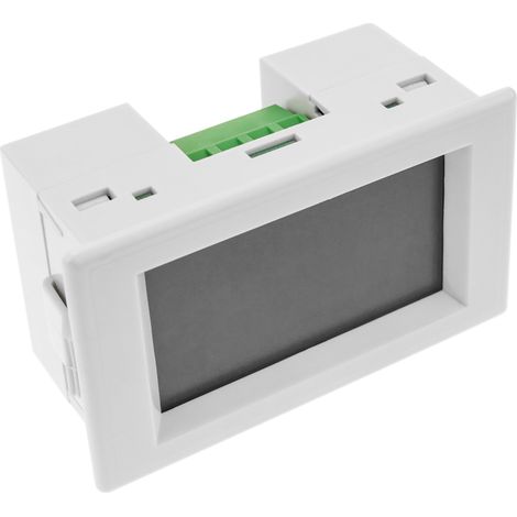 BeMatik - Écran LCD à 3 chiffres et avec ampèremètre 0 - 1999 A pour panneau blanc (1/5)