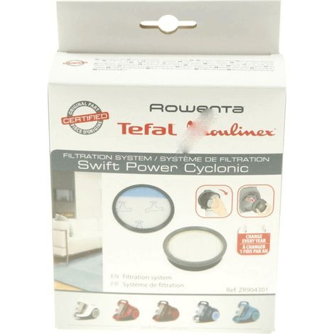 Ersatzteil - Filter Set für Staubsauger ohne Beutel -  - ROWENTA, MOULINEX, TEFAL
