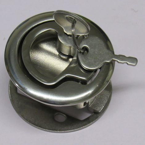 Flush Mount Lifting Ring Pull Handle 61MM (Stainless Steel Locking Door Catch)
