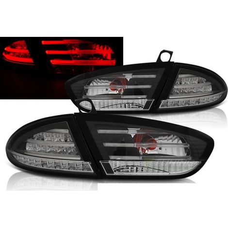 Paire de feux arriere Seat Leon 09-12 LED noir (1/4)