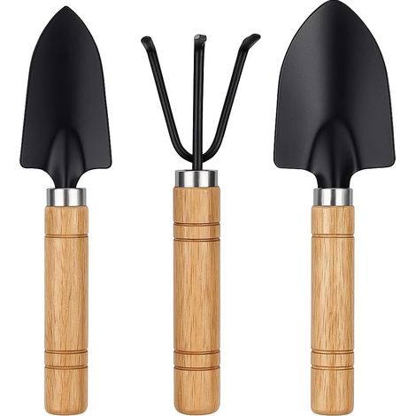 Transplantoir à fleurs à manche en bois Outil de jardin durable pour la plantation de fleurs, les paysagistes professionnels et l'usage domestique (1/5)