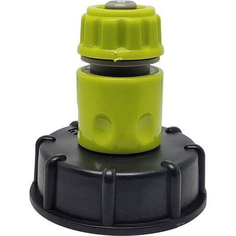 Adaptateur de robinet de réservoir IBC connecteur de tuyau d'arrosage adaptateur de tuyau d'eau en plastique remplacement de tuyau (1/5)