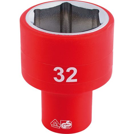 Draper 1/2 Sq. Dr. Fully Insulated VDE Socket (32mm) (32017) (1/5)