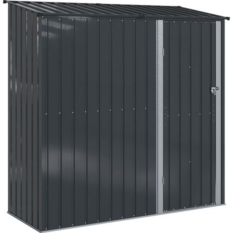 Gartenhütten Anthrazit 203 x 85,5 x 200 cm Metall vidaXL