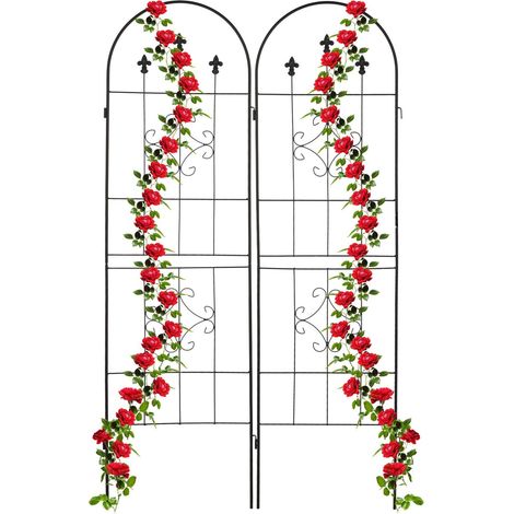 Traliccio 180 cm set da 2 nero