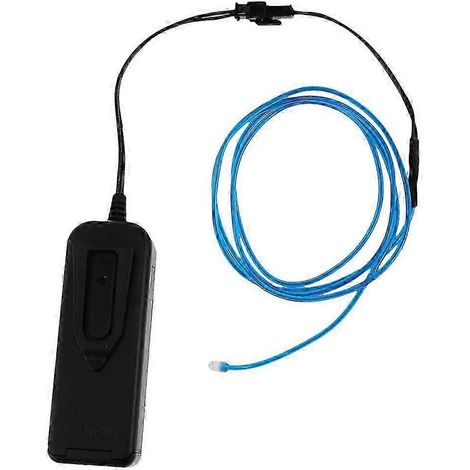 Guirlande lumineuse LED néon luminescente EL de 1 m, rouge-1M-Blue (1/5)