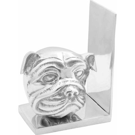 Buchstützen 2 pcs Silber 8 x 12 x 16,5 cm Aluminium