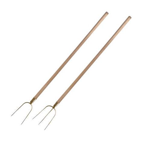 Krone Forca Da Fieno 'Top Quality'  3 Denti - Con Manico Cm. 140  Qualit Extra.
