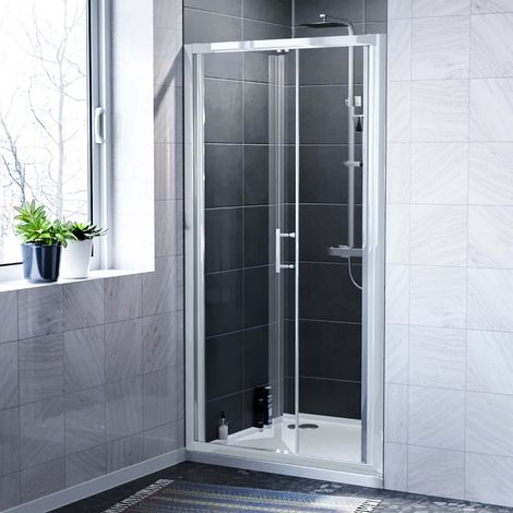 Bill 1000mm Bi-Fold Shower Enclosure Door Chrome (1/3)